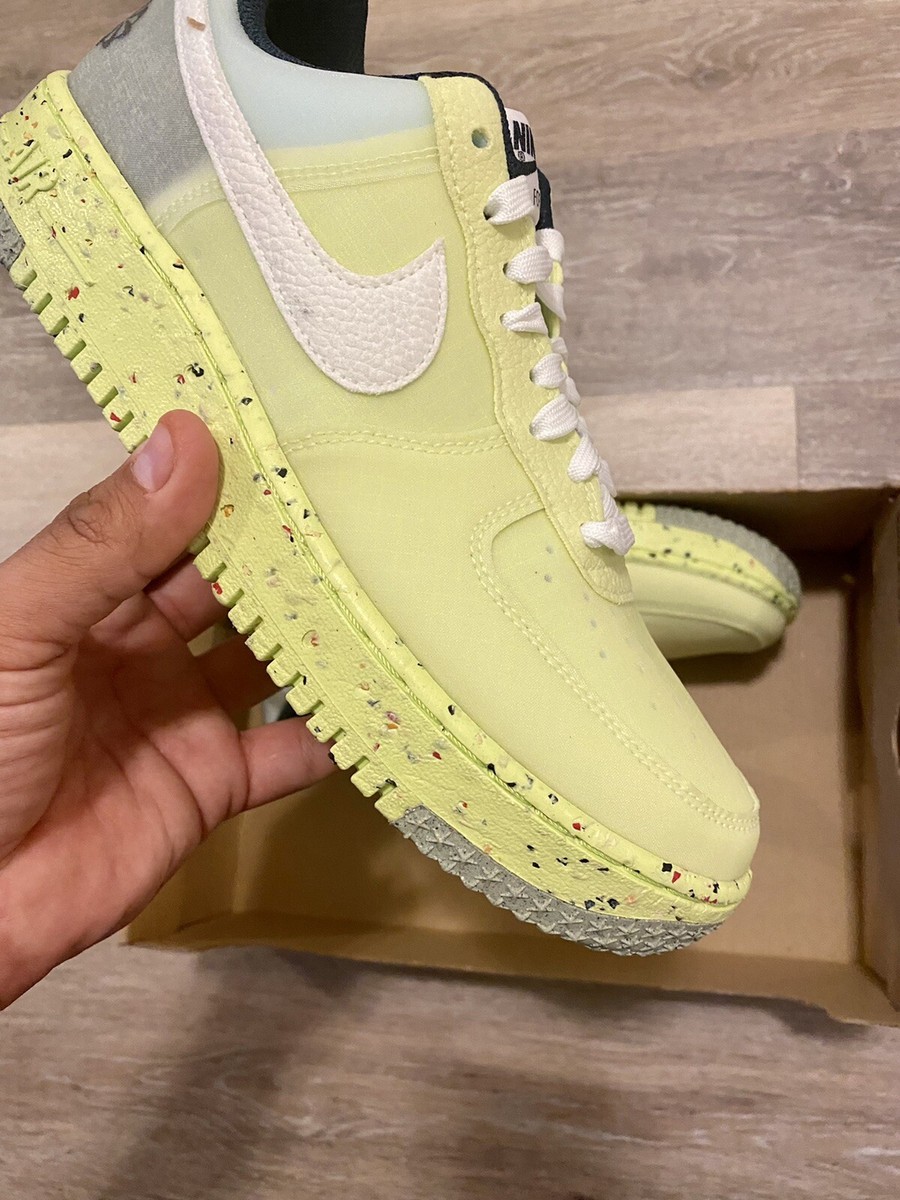 Nike Air Force 1 Crater Light Lemon Twist White DH2521-700 Men's 8