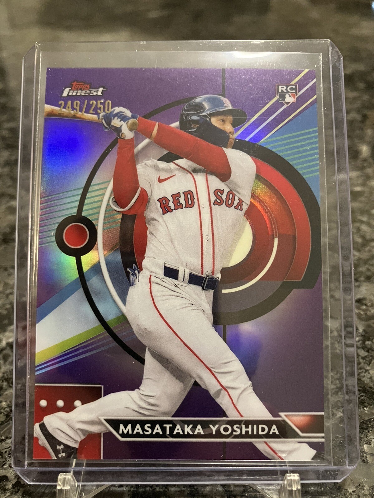 2023 Topps Finest - Purple Refractor #76 Masataka Yoshida /250 (RC)