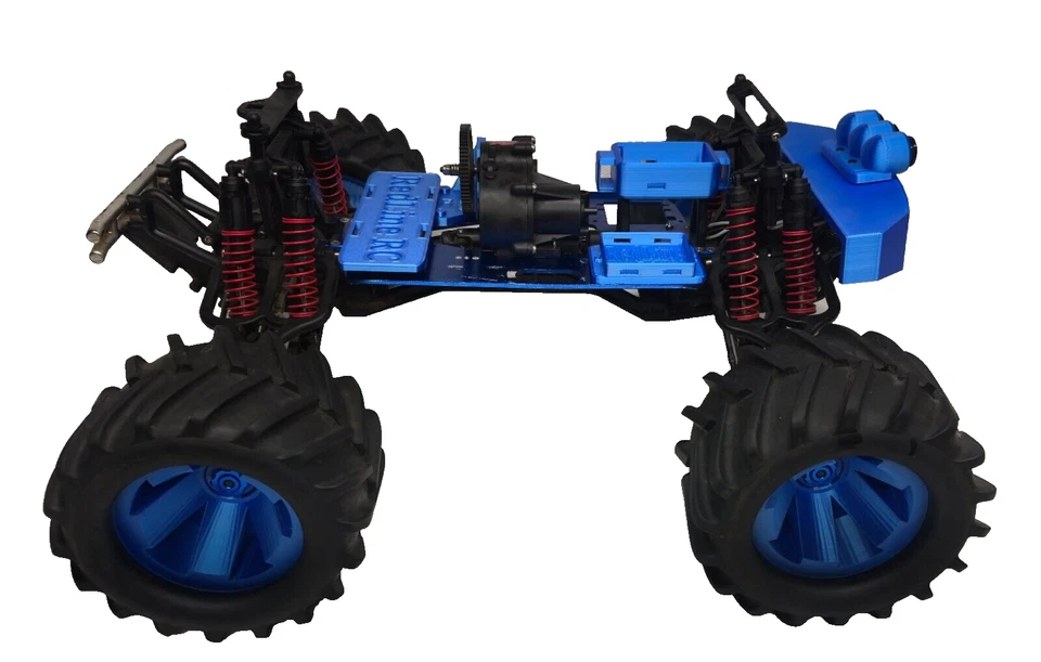 Redline RC custom Traxxas Tmaxx 2.5 rolling chassis with conversion kit & accs - Image 3 of 4