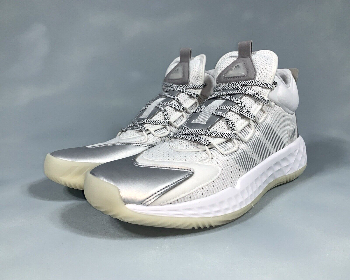 adidas Pro BOOST Mid Basketball Shoes White Silver FW9511 Men Size 11.5 |  eBay