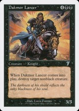 MTG 7th Edition --- DAKMOR LANCER --- Uncommon! NM! Magic the Gathering!