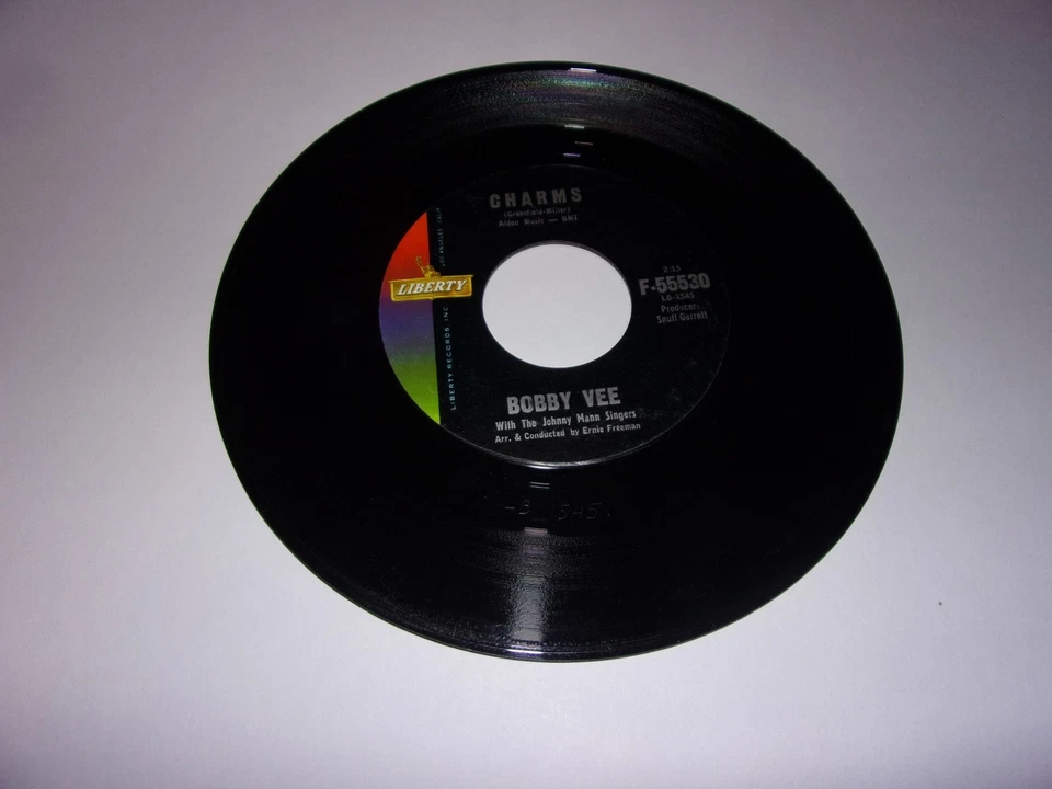 Bobby Vee: Charms / Bobby Tomorrow / 45 With Pic Sleeve / "EX"  - Image 3 of 3