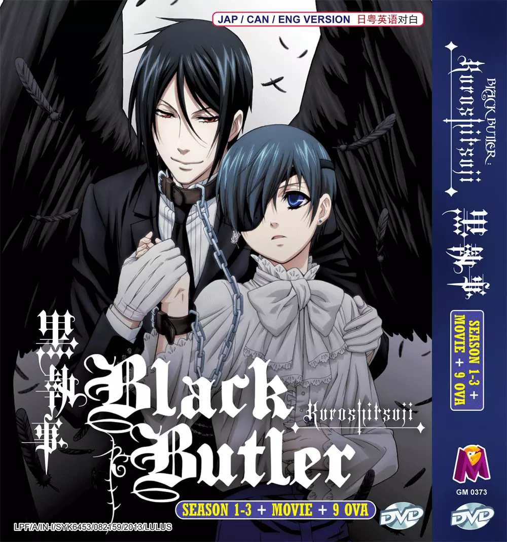 ANIME DVD Black Butler Kuroshitsuji Season 1~3 + Movie + 9 OVA ENGLISH  VERSION