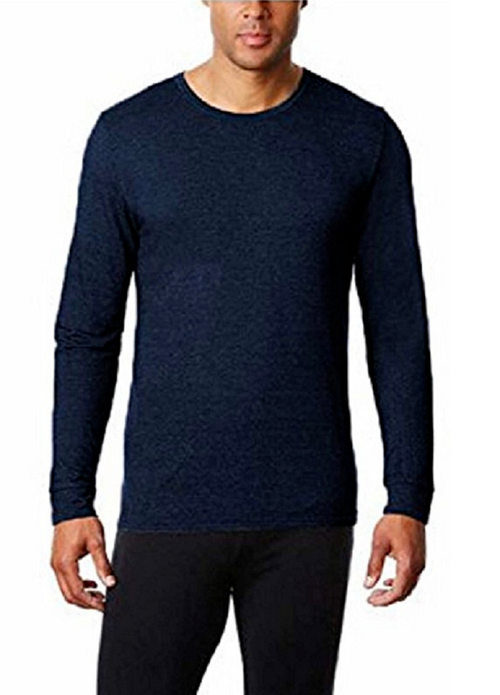 Мужская футболка с длинным рукавом из сетчатой ткани темно-синий Большой размер Температура 32 градуса тепла 2790₽