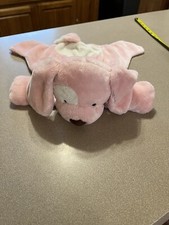 Baby Gund Pink Spunky Huggybuddy Blanket DogPlush Satin Security Lovey