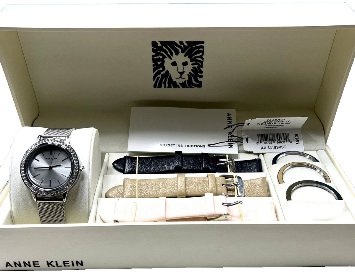 Anne klein ii watch interchangeable deals bezel