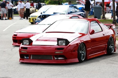 FRP BUMPER SIDE SKIRTS 4PCS For 1986-1991 Mazda RX7 FC3S SEXY Style Body Kit - Picture 7 of 24