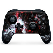 Nintendo Switch Pro Controller Skin Decal Vinyl Wrap - Universe Red White