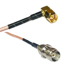 RG316 SMA MALE ANGLE to TNC FEMALE RF Cable Rapid-SHIP LOT