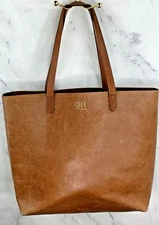 Madewell Distressed Transport Tote Bag Brown Leather "Still Lots of Life"