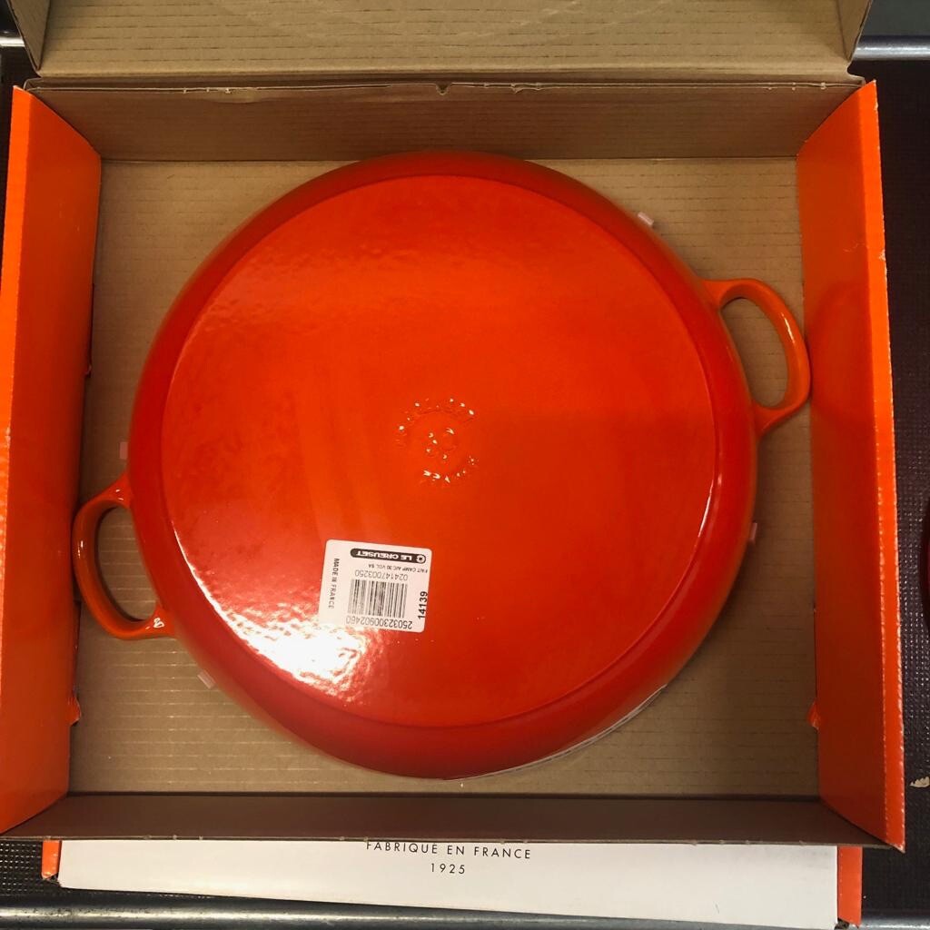 Le Creuset Cast Iron 30cm Shallow Casserole - Volcanic (BNIB) | eBay