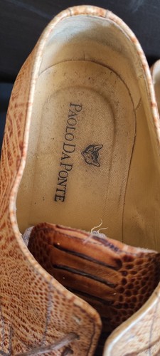 Vero Cuoio Paolo Da Ponte Handmade Leather Brown Shoes Made in Italy Size EU 41 - 第 5/12 張圖片