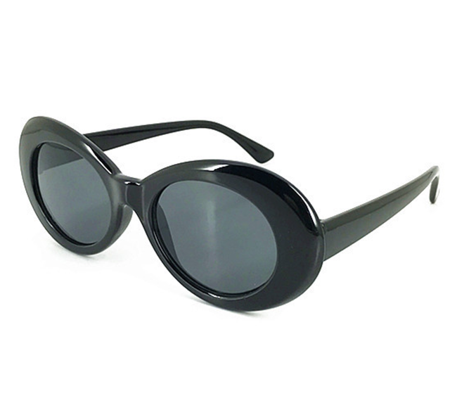 Clout Goggles Rapper Glasses Sunglasses Fancy Dress BLACK Oval Shades