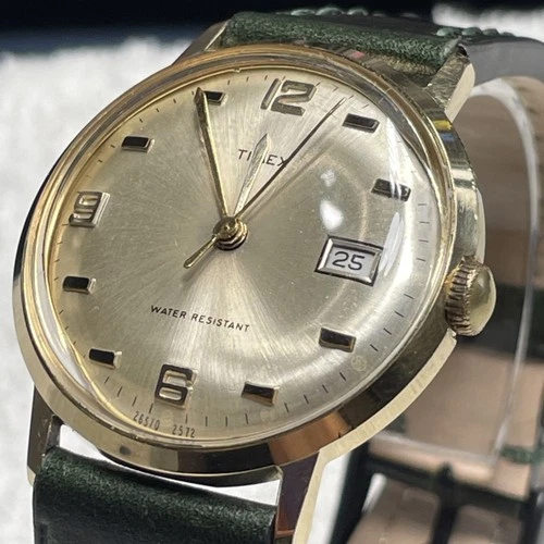 Vintage 1972 Timex Marlin - Manual Wind - Ref 26570 2572 - Gold Tone - Runs