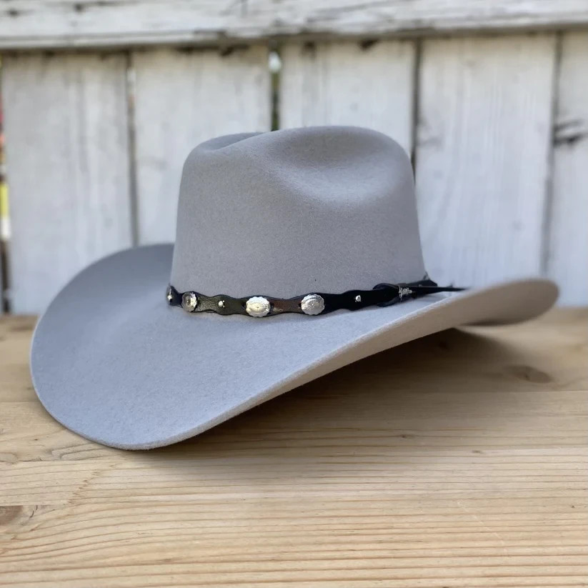 Original Tombstone 20X Western Cowboy Felt Hat Denver Style - Grey