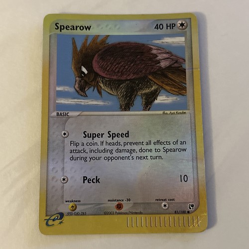 SPEAROW 81/100 REVERSE HOLO EX SANDSTORM POKEMON TCG