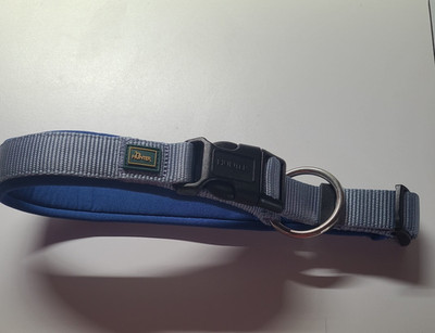 Hundehalsband Halsband von Hunter Gr XL blau ca 58 cm Halsumfang neuwertig