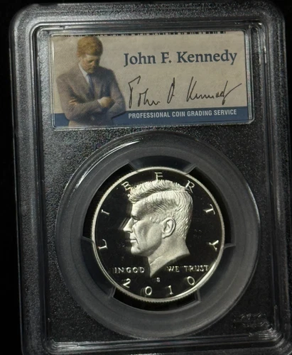 PCGS PR69DCAM - 2010 S Kennedy Silver 50C Proof Half Dollar Coin - 161