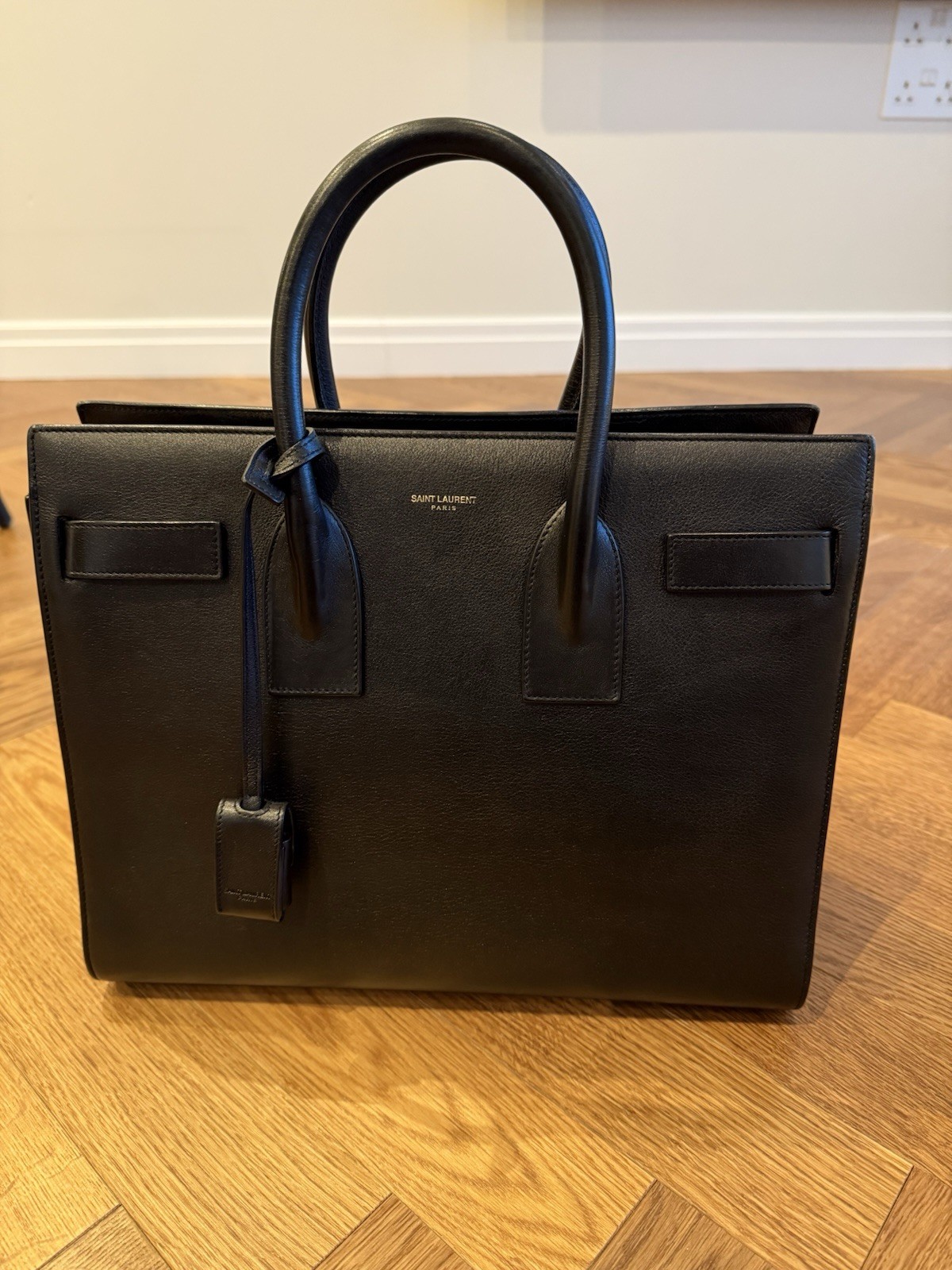 Saint Laurent Sac de Jour Tote Large Black Leather