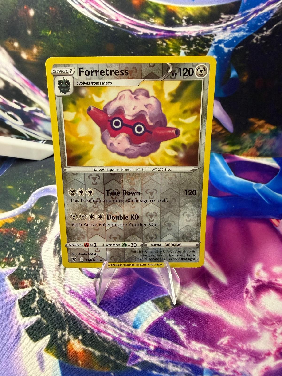 FORRETRESS 114/185 VIVID VOLTAGE Reverse Holo Rare Pokemon