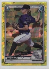 2020 Bowman Chrome Draft Sapphire Edition Yellow 50/99 Case Williams #BD-23 1d0h