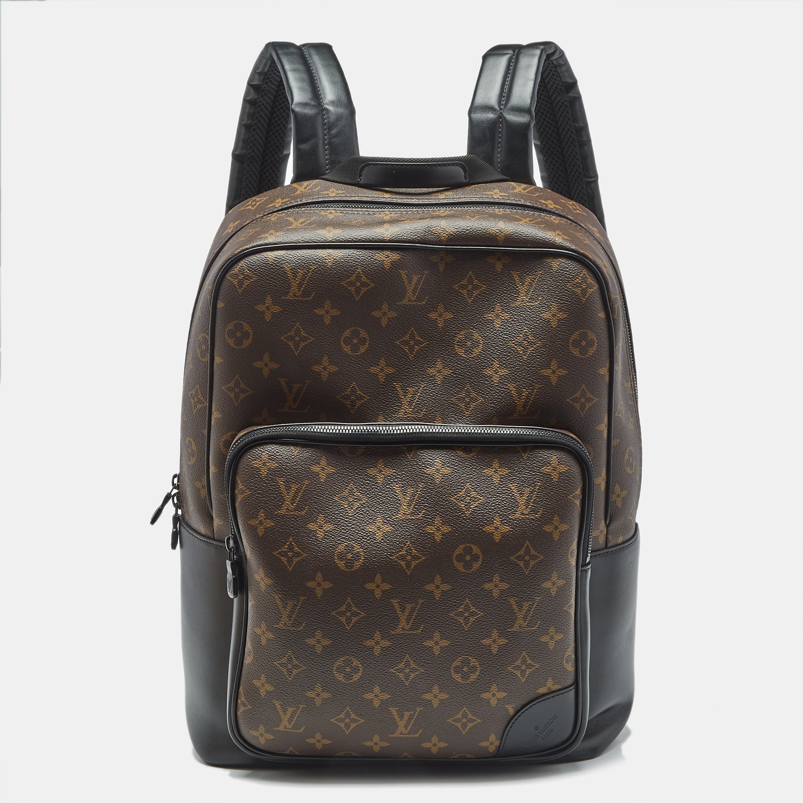 Louis Vuitton Black Monogram Canvas Dean Backpack for Men Luxury Travel