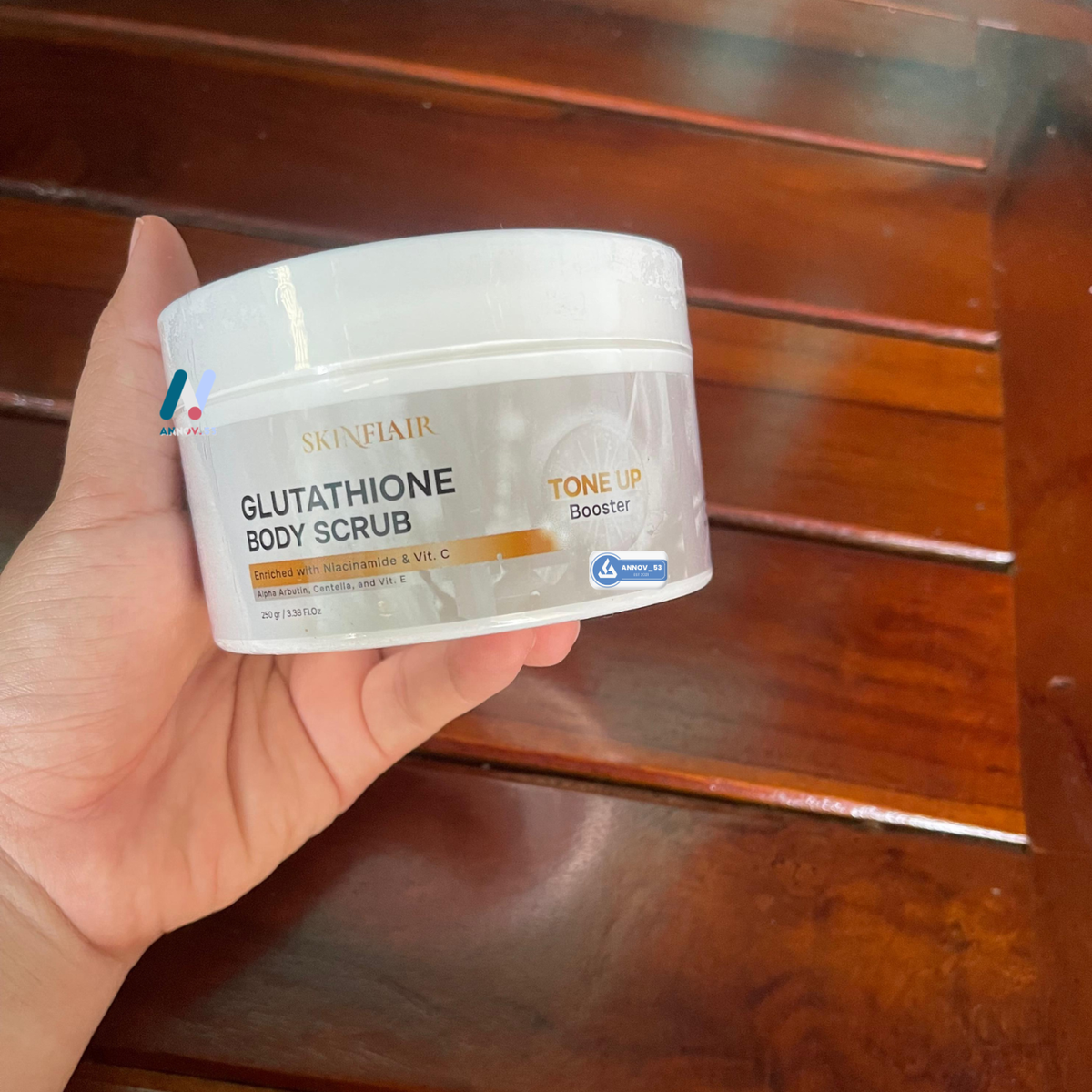 skinflair glutathione body scrub SKINFLAIR Body Scrub Tone Up Glutathione Soft Smooth Moisture Skin 250g main image 0