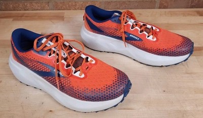 Brooks Caldera 6 Mens 11.5 Orange Brown Trail Running Shoes Sol Met Pad Insoles