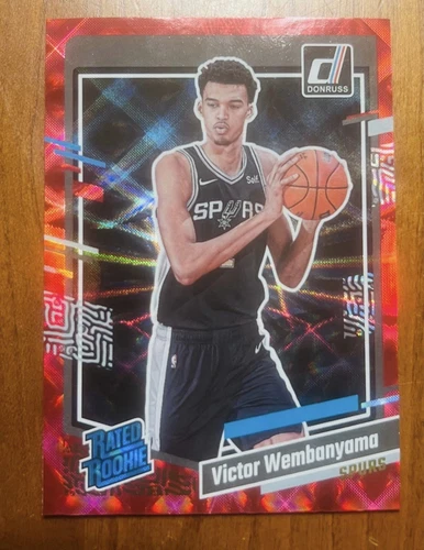 2023-24 Panini Donruss Victor Wembanyama International Red Rated Rookie #220