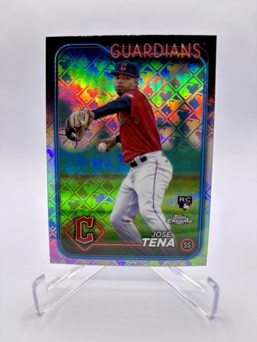 2024 Topps Chrome Logofractor Jose Tena RC Rookie #29 Guardians - Nationals - 第 1/2 張圖片
