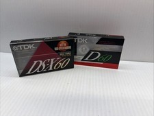 TDK D-90 TDK D-60 Blank Recordable Cassette Tapes Lot 2 High Output Sealed New