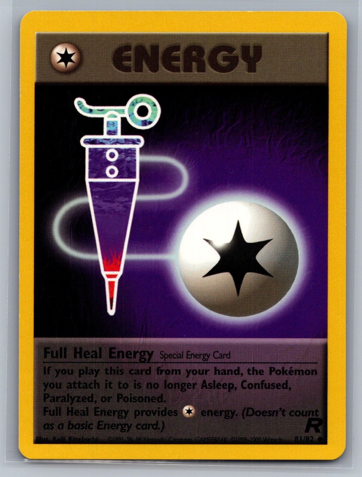 Full Heal Energy Team Rocket #81/82 Uncommon Pokemon Card