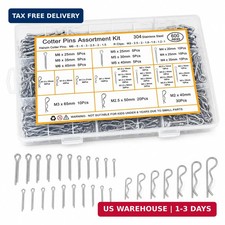 600 Pcs Cotter Pins Assortment Kit - 31 Sizes Hardware Pins Set 304 Stainless St