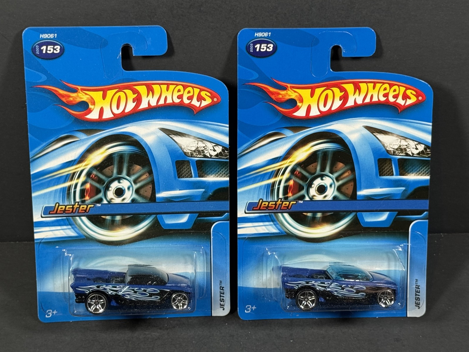2005 HOT WHEELS  Jester, 2 Variations Blue Main Line #153
