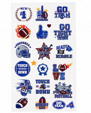 Football Temporary Tattoos 8 Sheets Sports Party Favor Game Day Kids Tattoos