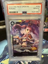 Bandai One Piece Perona SR Foil Wings Captain OP06-093 EN PSA 10 2024