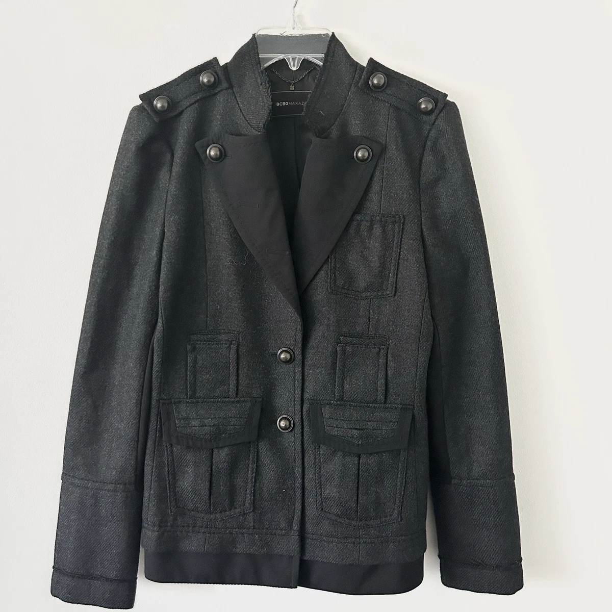Manteau Femme BCBG Maxazria En Laine - Noir - Taille XS - Occasion Très Bon état