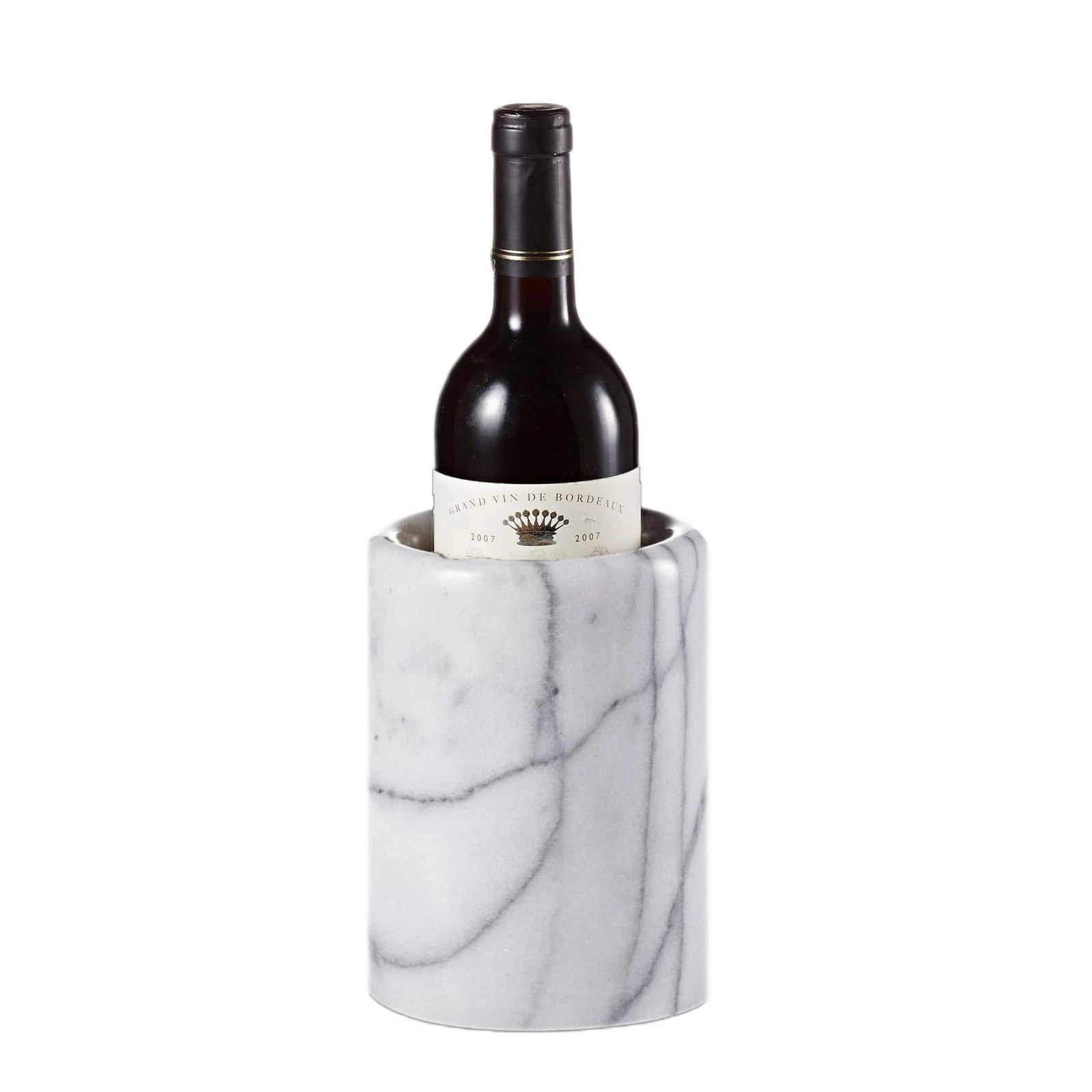 JEmarble Wine Cooler, 5-Inch x 7-Inch, Marble, White