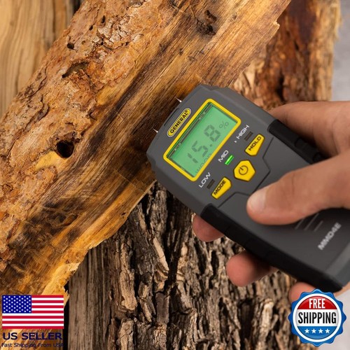Digital Moisture Meter Water Leak Detector Pin Type with Backlit LCD Display - Picture 7 of 7