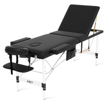 Massage Table 3 Fold Portable Professional Lash Tattoo Spa Bed Adjustable Height