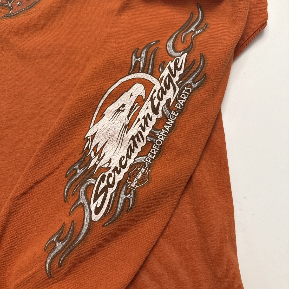 Vintage Harley Davidson Screaming Eagle XL Long Sleeve Biker T 
