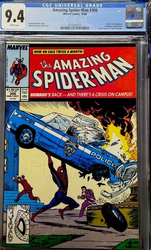 Marvel The Amazing Spider-Man #306 CGC 9.4 Todd McFarlane Cover 1988 Key Issue