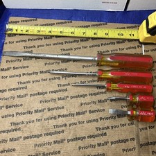 Mac Tools 5pcs Red Hard Handle Long Mixed Screwdriver Set Mac Tools 5pcs Red Hard Handle Long Mixed Screwdriver Set