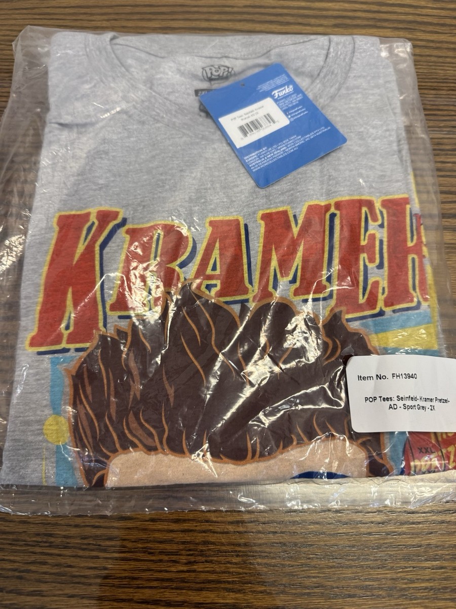 Funko POP! Tees Seinfeld - Kramer Pretzel, T-Shirt Unisex 100% Cotone, Multicolore, Taglia XS - 5