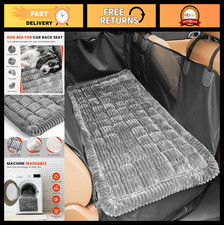Non-Slip Backseat Dog Bed Mat for Car - Soft Washable Travel Pet Seat Protector