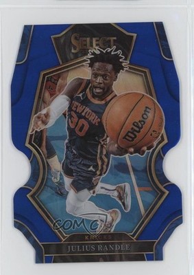 2022 Panini Select Premier Level Blue Prizm Die-Cut /249 Julius Randle #140 10q3