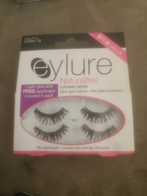 Eylure Naturalites Evening Wear Ultra Glam FAUX FALSE Lashes - 101 Black -NEW