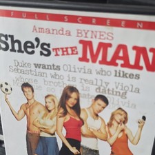She's the Man (DVD) Amanda Bynes Full Screen Edition Tall/DVD Case Movie