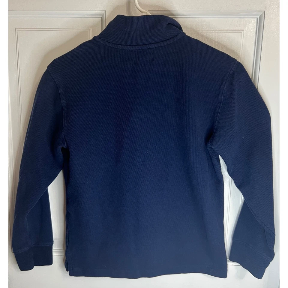 Chaps пуловер толстовка четверть молнии насмешливый шеи повседневный синий размер M (10-12) - Изображение 2 из 4