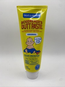 Boudreaux's Butt Paste Original Diaper Rash Ointment Tube 4 Oz